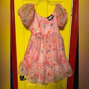 Hot Topic Cartoon Network PowerPuff Girls Pink Dress Large